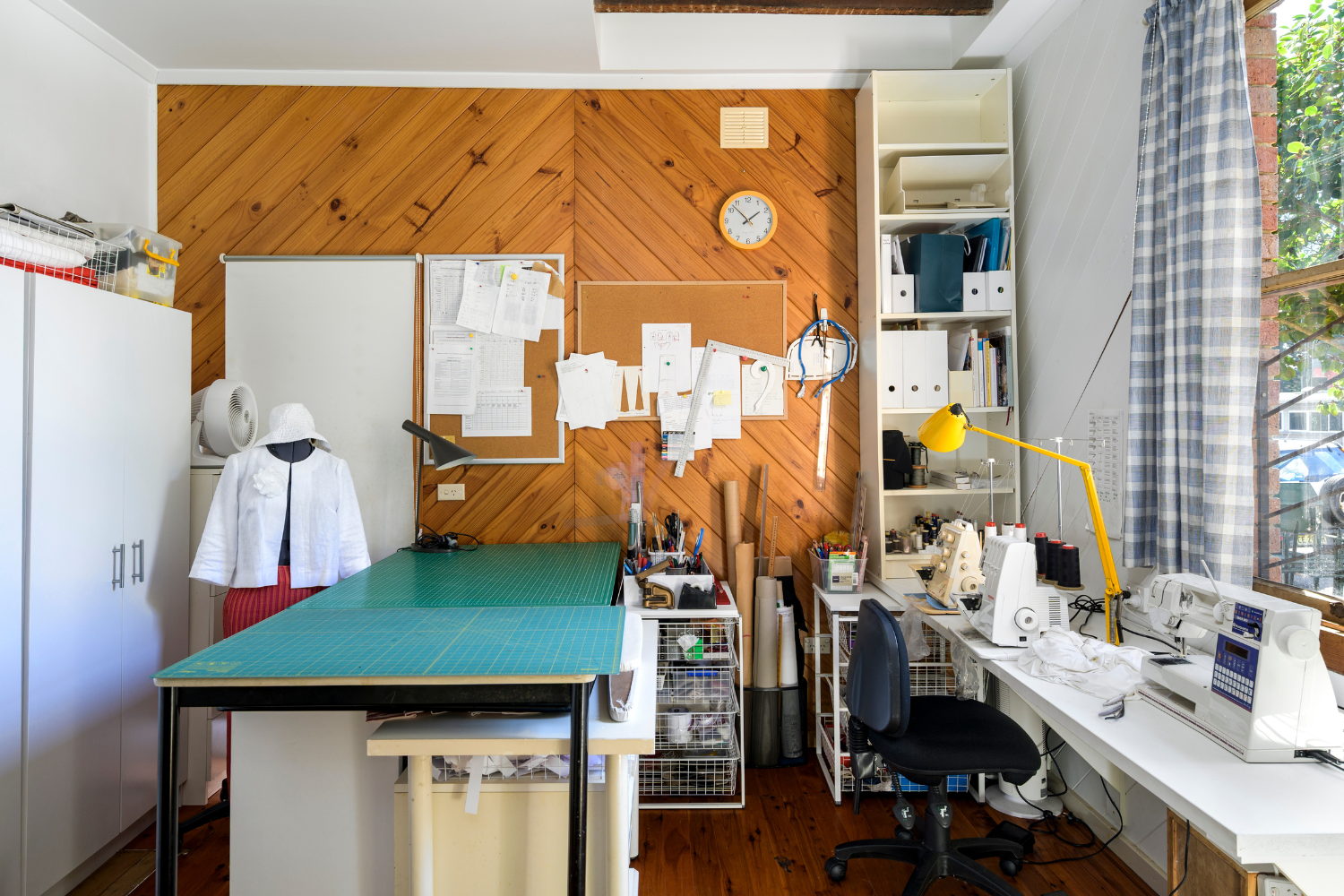 Sales photo of study in renowned architect Brian Suter's home in The Junction.